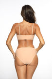 Fashionable High Cut Two-Piece Swimsuit in Juicy Colors