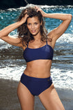 Fashionable High Cut Two-Piece Swimsuit in Juicy Colors