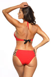 Elegant Bardot Swimsuit with Glittering Detail