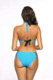 Elegant Bardot Swimsuit with Glittering Detail