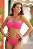 Feminine Bandeau Push-Up Swimsuit in 20 Colors