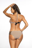 Elegant Bandeau Swimsuit with Push-Up and Sassy Details