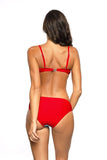 Sporty Push-Up Swimsuit with Eye-Catching Design