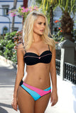 Sporty Push-Up Swimsuit with Elegant Panties