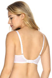 Elegant Lace Semi-Padded Bra with Charming Bow Detail