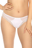 Elegant Women's Lace and Mesh Panties with Bow
