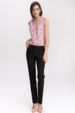 Elegant Black Classic Trousers for Soft Office Style