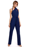 Elegant One-Piece Suit with Asymmetrical Neckline