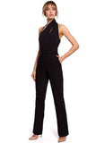 Elegant One-Piece Suit with Asymmetrical Neckline