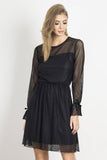Elegant Minimalist Lace Dress with Zip Closure