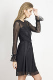 Elegant Minimalist Lace Dress with Zip Closure