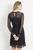 Elegant Minimalist Lace Dress with Zip Closure
