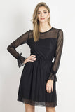 Elegant Minimalist Lace Dress with Zip Closure