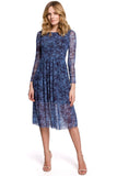 Floral Mesh Dress with Flared Bottom for Any Occasion