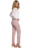 Timeless Straight-Cut Trousers with Concealed Zipper