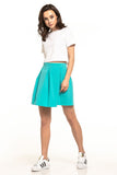 Pleated Mini Skirt with Concealed Zip Back