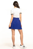 Pleated Mini Skirt with Concealed Zip - Feminine Style