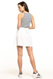 Pleated Mini Skirt with Concealed Zip for Casual Looks