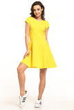 Cozy Cotton Knit Midi Dress with Boat Neckline and Flare