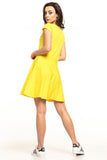 Cozy Cotton Knit Midi Dress with Boat Neckline and Flare