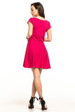 Cozy Cotton Knit Midi Dress with Boat Neckline and Flare