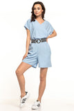Chic Summer Jumpsuit with Short Sleeves and Pockets