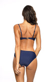 Sporty Push-Up Swimsuit with Sexy Panties and Stripes