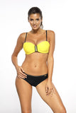 Elegant Glamour Style Swimsuit with Gold Accents