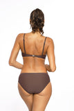 Elegant Gold-Accented Two-Piece Swimsuit Set