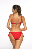 Elegant Two-Piece Swimsuit with Side-Tie Bottoms