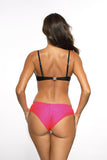 Elegant Holiday Costume Set with Bra and Brazilian Panties