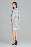 Spring Midi Dress with Kimono Sleeves and Pleated Bottom