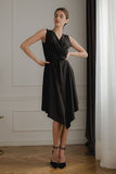 Lightweight Sleeveless Midi Dress with Tie Belt