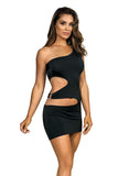 Seductive Microfibre Dress with Unique Cut-Outs