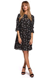 Classic Summer Dress with Elastic Frill Sleeves