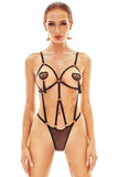 Adjustable Strap Transparent Tulle Bodysuit