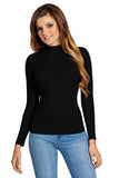 Chic Long Sleeve Blouse with Stand-Up Collar