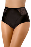 Shiny Body Shaping Underwear with Lace Inserts