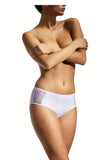 Lace-Trimmed Cotton Midi Cut Panties for Comfort