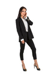 Extended Unbuttoned Jacket with Patch Pockets