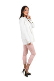 Extended Unbuttoned Jacket with Patch Pockets