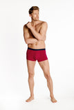 Set of 2 Stylish Men's Boxer Shorts in Grey and Pink