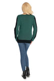Classic Boat Neck Long-Sleeve Sweater with Side Inserts