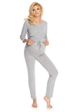 Maternity & Nursing Pajamas with Comfort Panel and Fasteners