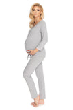 Maternity & Nursing Pajamas with Comfort Panel and Fasteners