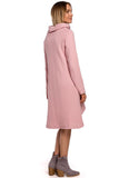 Cozy A-Line Knitted Dress with Asymmetrical Hem