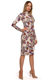 Multicolored Fitted Dress for Confident Style