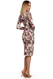 Multicolored Fitted Dress for Confident Style