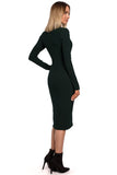 Stretchy Ribbed Knit Dress for Effortless Elegance