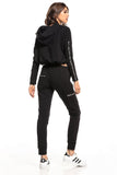 Hooded Sweatshirt with Ribbed Hem for Everyday Comfort